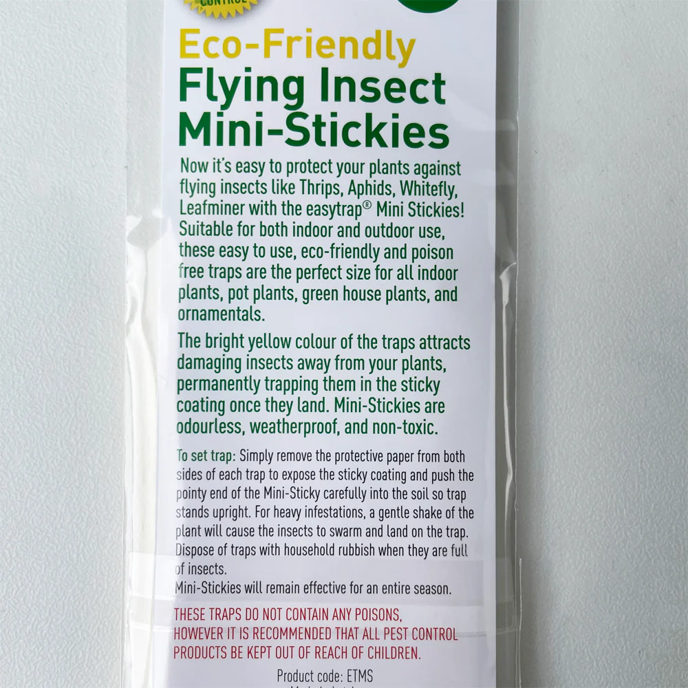 Easy Trap Stickies 5 pack - Mini yellow sticky traps for Fungus Gnats - $1.48 per trap - Image 4