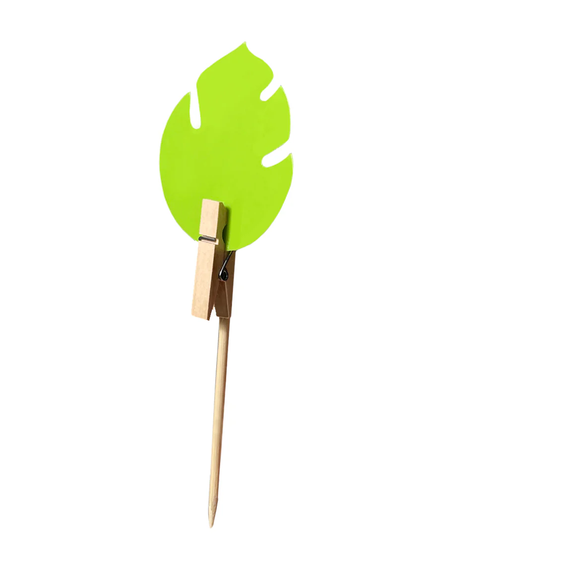 uBloomd Green Sticky Traps MONSTERA LEAF for flying pests - 10 traps / 5 clips - $1.90 per trap - Image 4